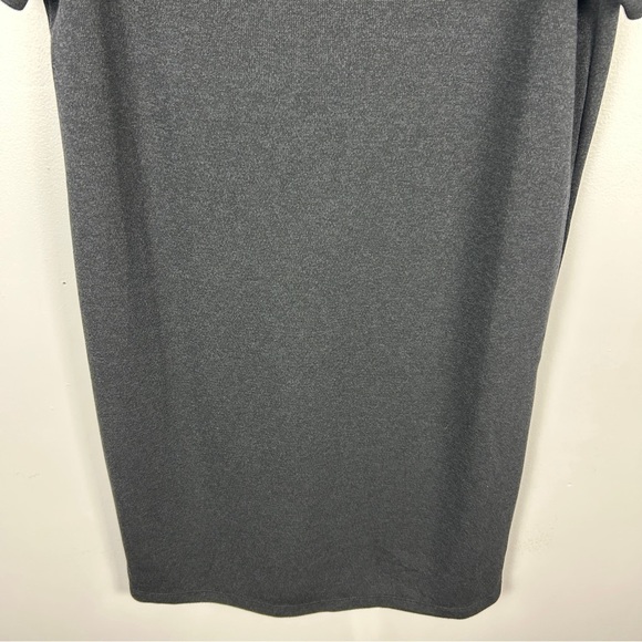 Arc´teryx Laina Knit Fleece Mock Neck Short Sleeve Shift Dress Medium Black - Picture 5 of 14